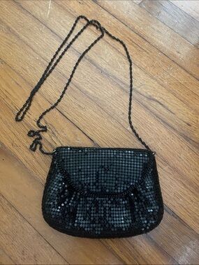 Black Sequin Crossbody Bag - Elegant Evening Purse